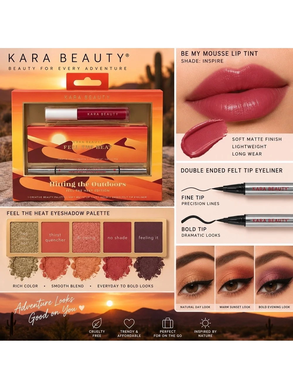 Brand New Kara Beauty “Hitting the Outdoors – Feel the Heat Edition